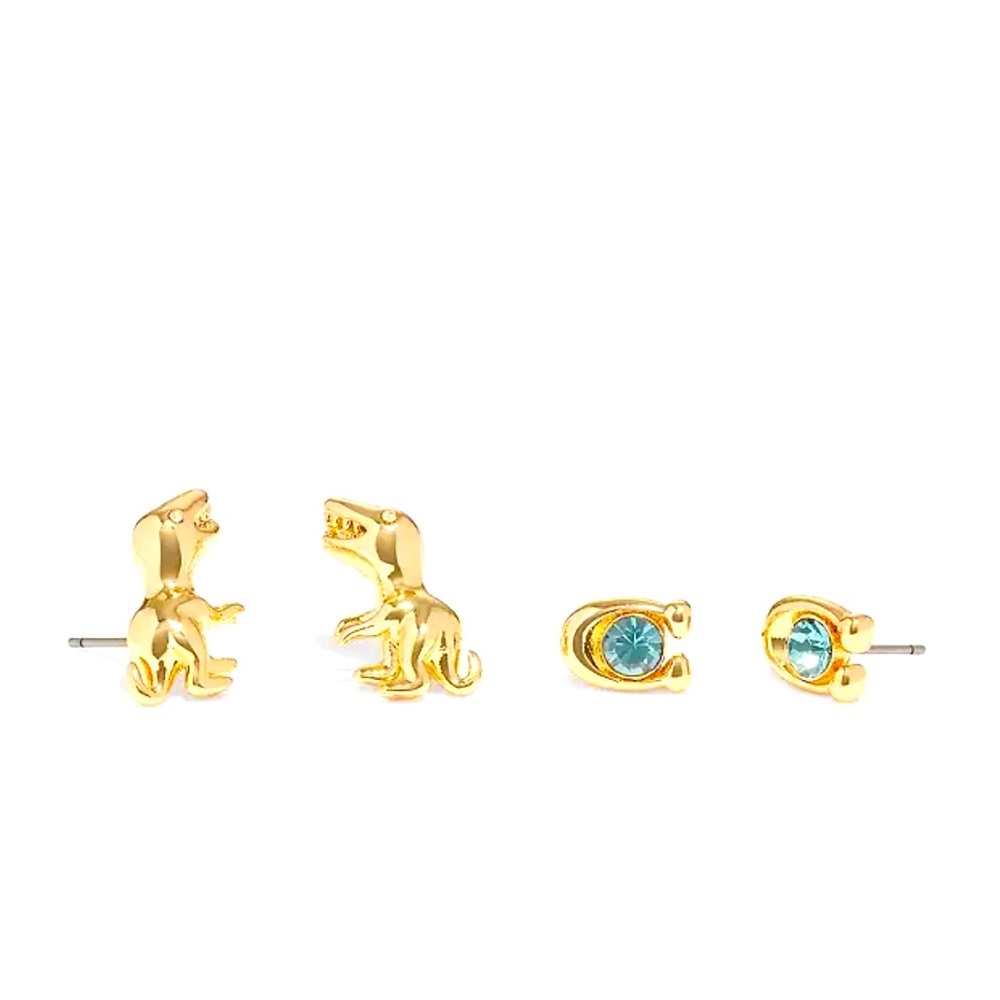 COACH Signature Rex Stud Earrings